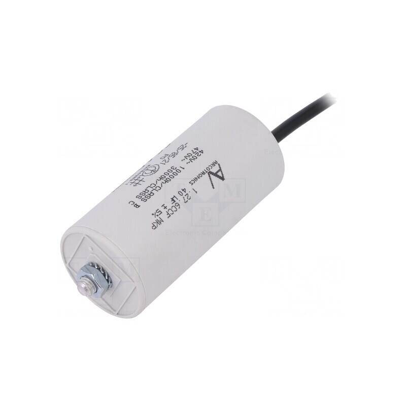 Condensator pentru Motoare 40uF 420VAC | Electronic-mag.ro | Componente Electronice