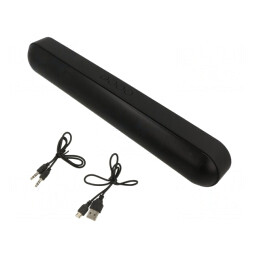 Difuzor Portabil Bluetooth Negru cu MicroSD și USB | Electronic-mag.ro | Componente Electronice