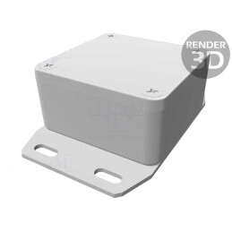 Carcasă Universală cu Lame de Fixare 50x50x25mm | Electronic-mag.ro | Componente Electronice