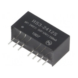 Convertor DC/DC 3W 18-36V la 12V 250mA SIP8 | Electronic-mag.ro | Componente Electronice