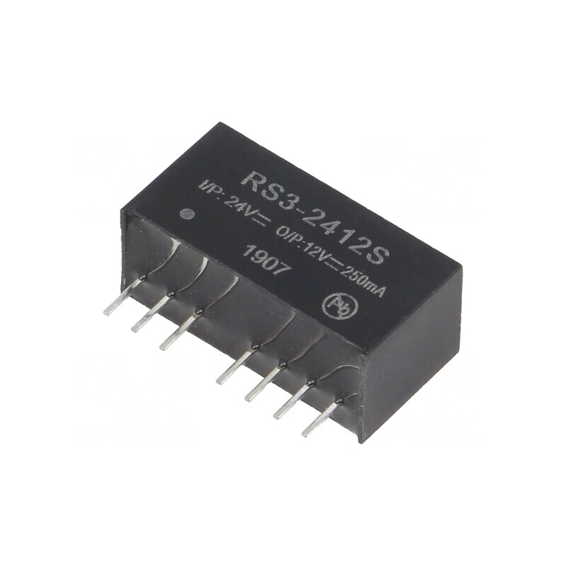 Convertor DC/DC 3W 18-36V la 12V 250mA SIP8 | Electronic-mag.ro | Componente Electronice