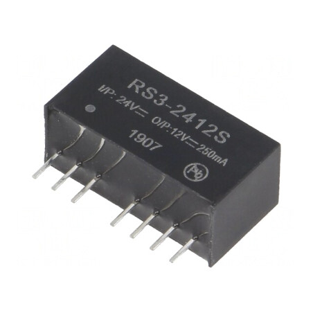 Convertor DC/DC 3W 18-36V la 12V 250mA SIP8 | Electronic-mag.ro | Componente Electronice