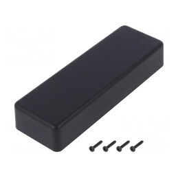 Carcasă universală SMART ABS neagră 52x153x28mm | Electronic-mag.ro | Componente Electronice