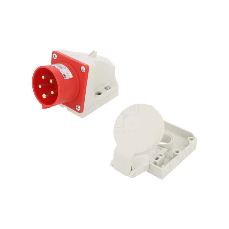 Conector alimentare AC trifazat 16A 400V IP44 | Electronic-mag.ro | Componente Electronice