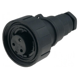 Mufă Mamă Circulară 3 PIN Filet Interior PX0731/S | Electronic-mag.ro | Componente Electronice