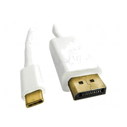 Adaptor DisplayPort 1.2 cu USB 3.1, 2m, Alb | Electronic-mag.ro | Componente Electronice