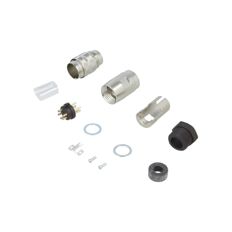 Conector M16 Mufă Tată 5-Pin Lipire pe Cablu 300V Drept | Electronic-mag.ro | Componente Electronice Conector M16 Mufă Tată 5-Pin Lipire pe Cablu 300V Drept | Electronic-mag.ro | Componente Electronice