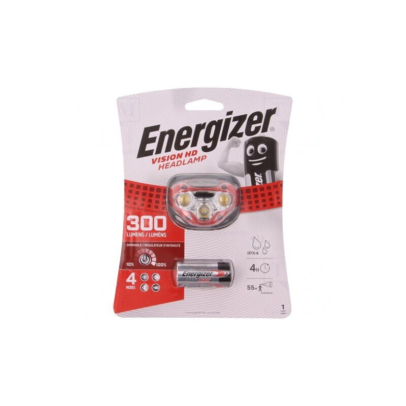 Lanternă LED pentru cască, etanşă, 150lm, roşie, 8h VISION HD | Electronic-mag.ro | Componente Electronice