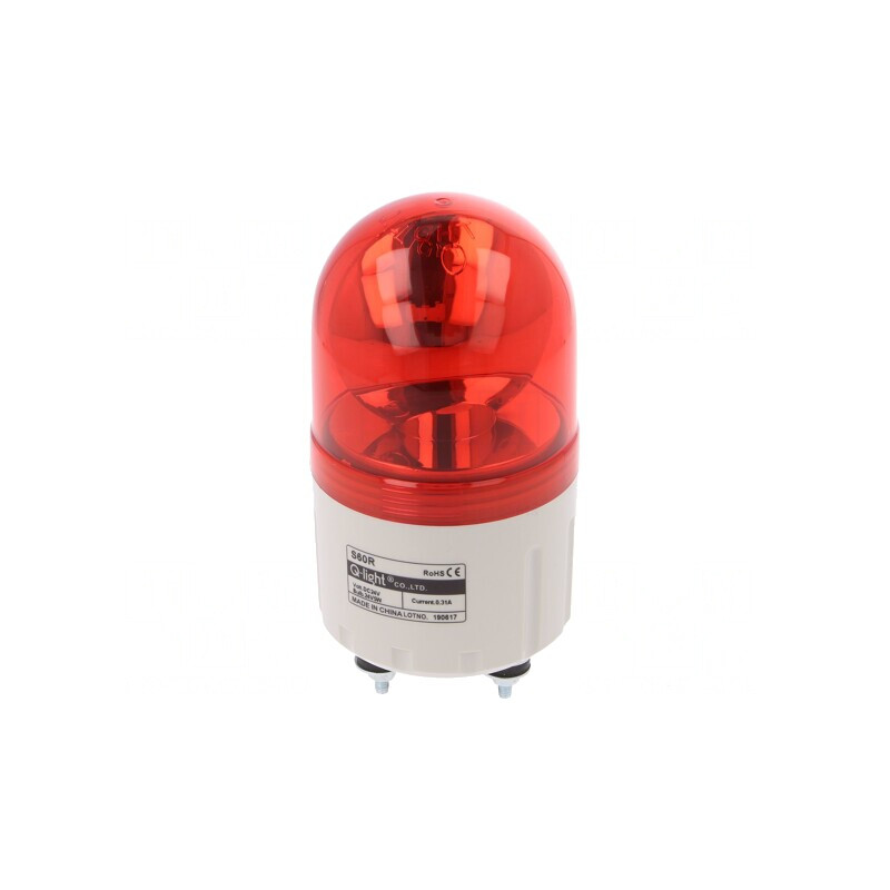 Semnalizator Luminos Rotativ Roșu 24VDC IP44 | Electronic-mag.ro | Componente Electronice