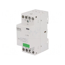 Contactor 4-Poli 25A 24VAC NC/NO pentru Instalații | Electronic-mag.ro | Componente Electronice
