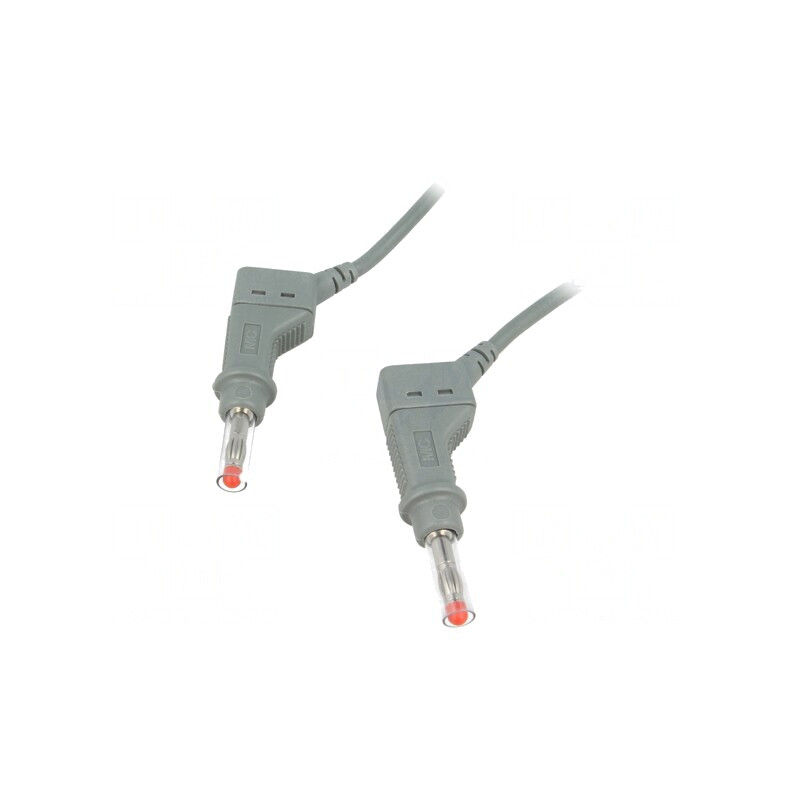 Cablu de măsurare 32A mufă banană 4 mm gri | Electronic-mag.ro | Componente Electronice