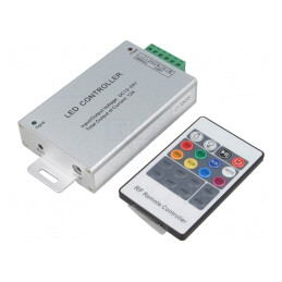 Controler LED RGB 3 Canale 12A Argintiu | Electronic-mag.ro | Componente Electronice