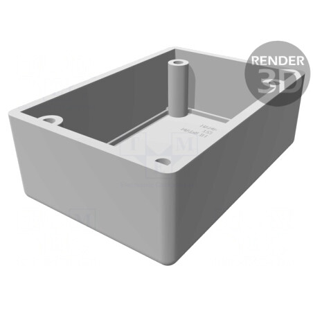 Carcasă Ecranare 56x81x40mm ABS Oțel Inoxidabil | Electronic-mag.ro | Componente Electronice