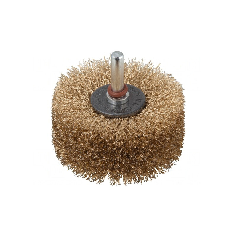 Perie de lemn 80mm cu tija 8mm și fire de alamă | Electronic-mag.ro | Componente Electronice