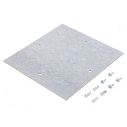 Placă de Montare Oțel Zincată 150x150x2mm | Electronic-mag.ro | Componente Electronice