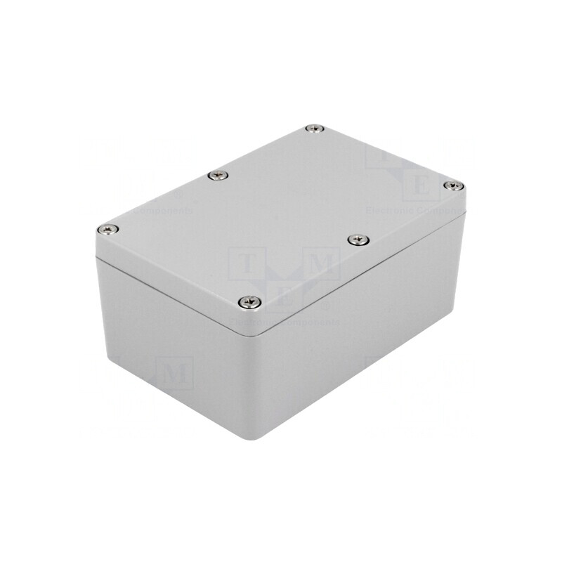 Carcasă Universală Aluminiu Gri IP65 80x120x55mm | Electronic-mag.ro | Componente Electronice