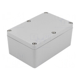 Carcasă Universală Aluminiu Gri IP65 80x120x55mm | Electronic-mag.ro | Componente Electronice