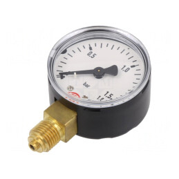 Manometru 50mm 0-1,6bar Lichide și Gaze Inerte | Electronic-mag.ro | Componente Electronice