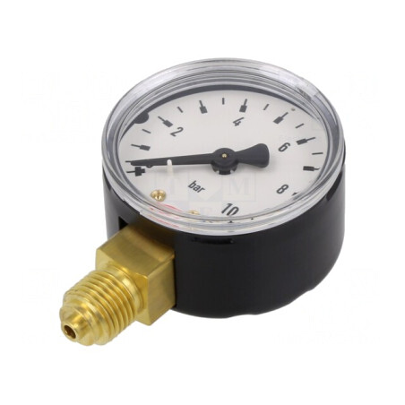 Manometru 0-10bar 50mm pentru Lichide și Gaze Inerte | Electronic-mag.ro | Componente Electronice