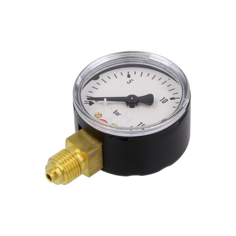 Manometru 0-16 bar 50mm pentru lichide și gaze | Electronic-mag.ro | Componente Electronice