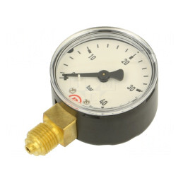 Manometru 0-40 bar 50mm pentru lichide și gaze neagresive | Electronic-mag.ro | Componente Electronice