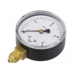 Manometru 0-4bar 63mm Lichide și Gaze Inerte | Electronic-mag.ro | Componente Electronice