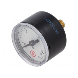 Manometru 0-25 bar 63 mm Lichide și Gaze Inerte | Electronic-mag.ro | Componente Electronice