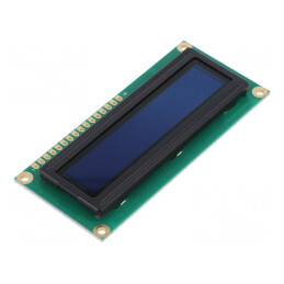 Display OLED Alfanumeric 16x1 80x36x10mm Albastru | Electronic-mag.ro | Componente Electronice