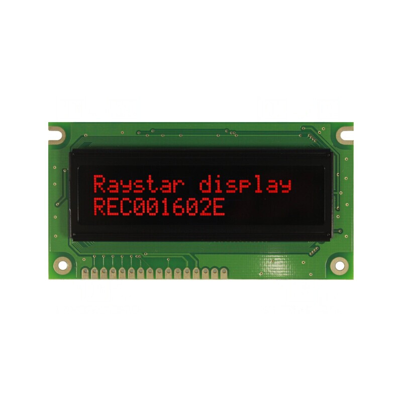 Afișaj OLED Alfanumeric 16x2 Roșu 84x44x10mm | Electronic-mag.ro | Componente Electronice