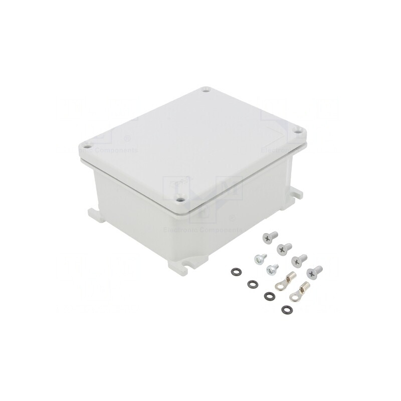 Carcasă Universală cu Lame de Fixare 114mm x 139mm x 62mm | Electronic-mag.ro | Componente Electronice