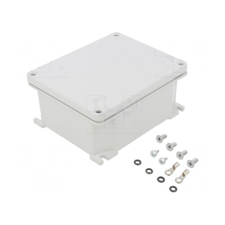 Carcasă Universală cu Lame de Fixare 114mm x 139mm x 62mm | Electronic-mag.ro | Componente Electronice