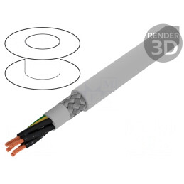 Cablu ecranat ÖLFLEX 191 CY 4G6mm2 cu tresă de cupru cositorit | Electronic-mag.ro | Componente Electronice