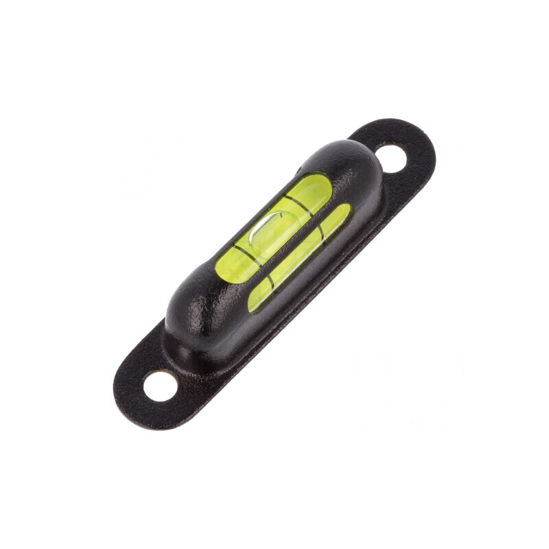 Nivelă cu înșurubare, alamă, neagră, H: 13mm, Øorif.mont: 4.5mm | Electronic-mag.ro | Componente Electronice