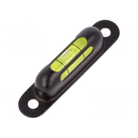 Nivelă cu înșurubare, alamă, neagră, H: 13mm, Øorif.mont: 4.5mm | Electronic-mag.ro | Componente Electronice