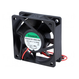 Ventilator axial DC 12V 60x60x20mm 46.72m3/h 39dBA cu bilă | Electronic-mag.ro | Componente Electronice