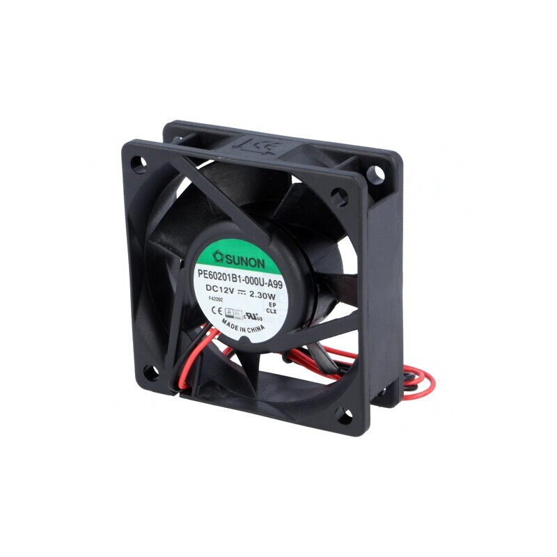Ventilator axial DC 12V 60x60x20mm 46.72m3/h 39dBA cu bilă | Electronic-mag.ro | Componente Electronice Ventilator axial DC 12V 60x60x20mm 46.72m3/h 39dBA cu bilă | Electronic-mag.ro | Componente Electronice