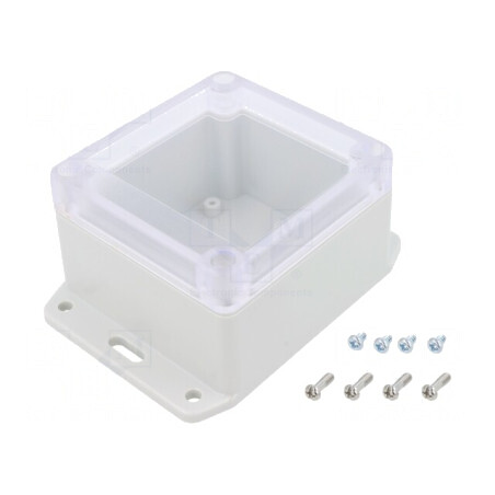 Carcasă Universală Cu Lame De Fixare 80mm x 85mm x 55mm | Electronic-mag.ro | Componente Electronice