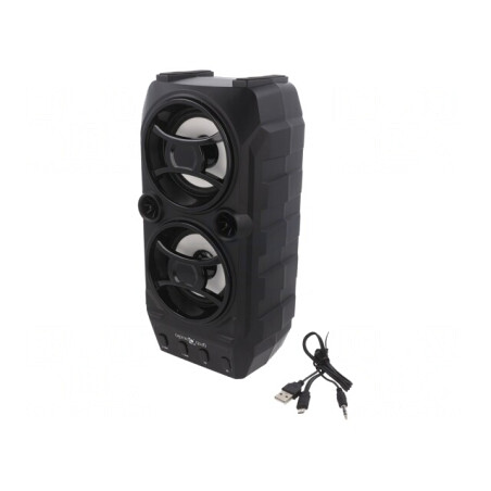 Difuzor Portabil Bluetooth Negru cu MicroSD și USB | Electronic-mag.ro | Componente Electronice