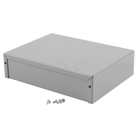 Carcasă universală aluminiu gri 152x203x51mm | Electronic-mag.ro | Componente Electronice