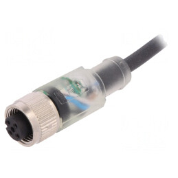 Cablu Conectare M12 4-PIN Drept 2m 24VAC 4A | Electronic-mag.ro | Componente Electronice