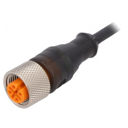 Cablu de conectare M12 3 PIN 5m 30VAC 4A | Electronic-mag.ro | Componente Electronice