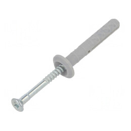 Plastic anchor | with flange,with screw | 6x40 | zinc-plated steel | 048795