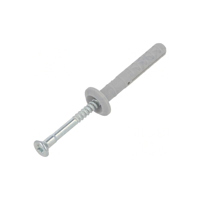 Plastic Anchor with Flange and Zinc-Plated Screw 6x40 | Electronic-mag.ro | Componente Electronice