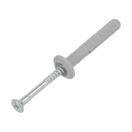 Plastic Anchor with Flange and Zinc-Plated Screw 6x40 | Electronic-mag.ro | Componente Electronice