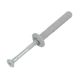 Plastic Anchor with Flange and Zinc-Plated Screw 6x40 | Electronic-mag.ro | Componente Electronice