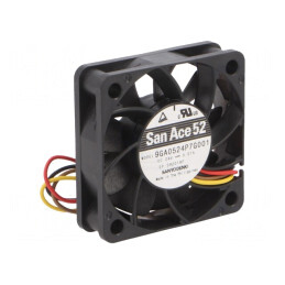 Ventilator DC Axial 24V 52x52x15mm 30m3/h 38dBA Cu Bilă | Electronic-mag.ro | Componente Electronice