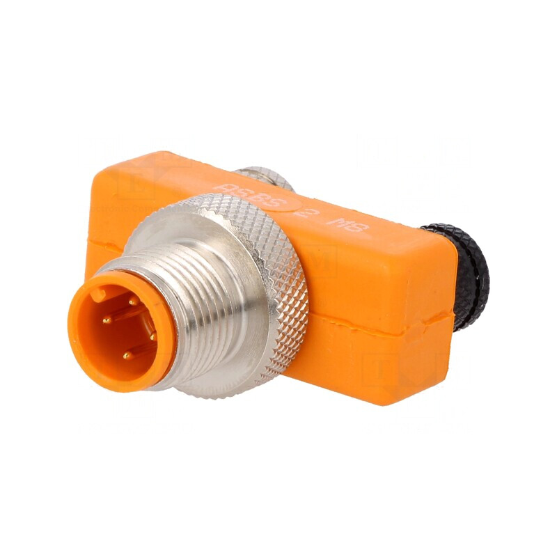 Adaptor T M12 Tată M8 Mamă IP67 | Electronic-mag.ro | Componente Electronice