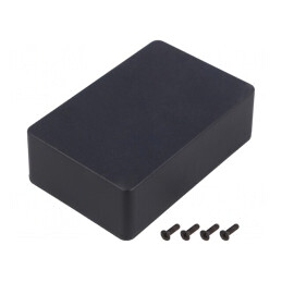 Carcasă Universală Aluminiu 77x116x38mm IP54 Negru | Electronic-mag.ro | Componente Electronice