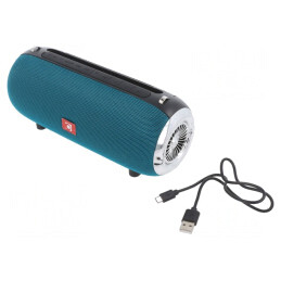 Difuzor Verde Bluetooth 5.1 cu Jack 3.5mm și USB MicroSD | Electronic-mag.ro | Componente Electronice
