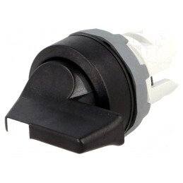 Comutator rotativ 22mm 3 poziții negru | Electronic-mag.ro | Componente Electronice